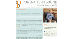 Desktop Screenshot of portraitsinsound.co.uk
