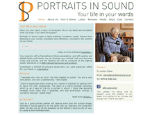 Tablet Screenshot of portraitsinsound.co.uk